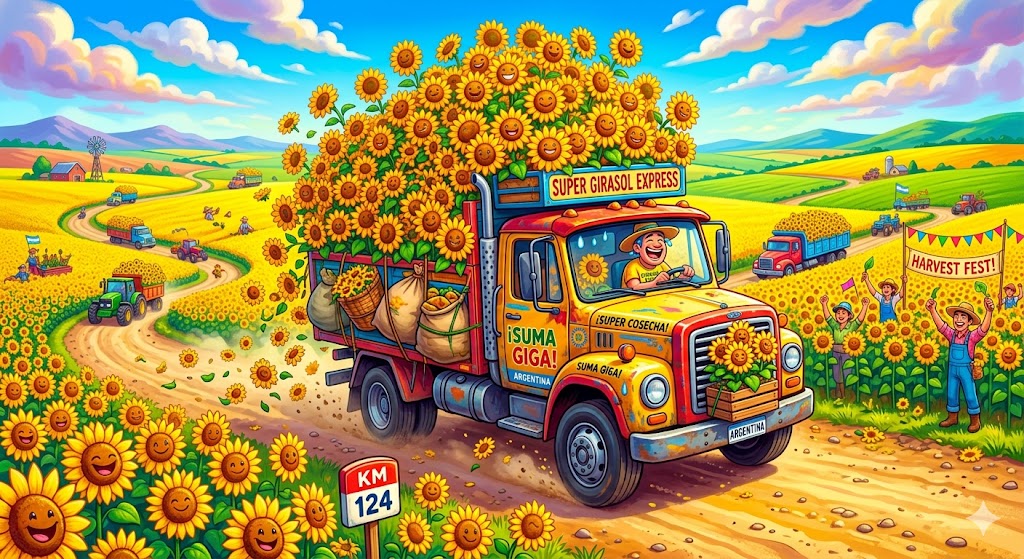 Hito girasolero: Argentina logra la mayor producción del siglo y pone a prueba su logística