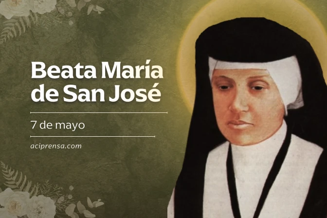 Hoy 7 de mayo conmemoramos a Sor María de San José, primera beata de Venezuela