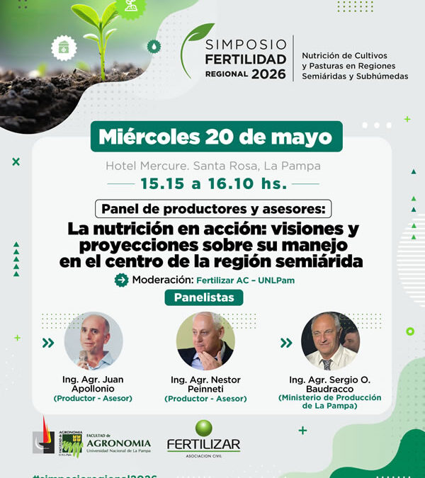 Productores y especialistas debatirán sobre nutrición y manejo eficiente del agua en sistemas semiáridos