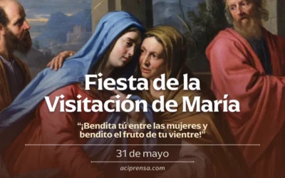 Hoy celebramos la fiesta de la Visitación de la Santísima Virgen María a su prima Isabel Hoy celebramos la fiesta de la Visitación de la Santísima Virgen María a su prima Isabel