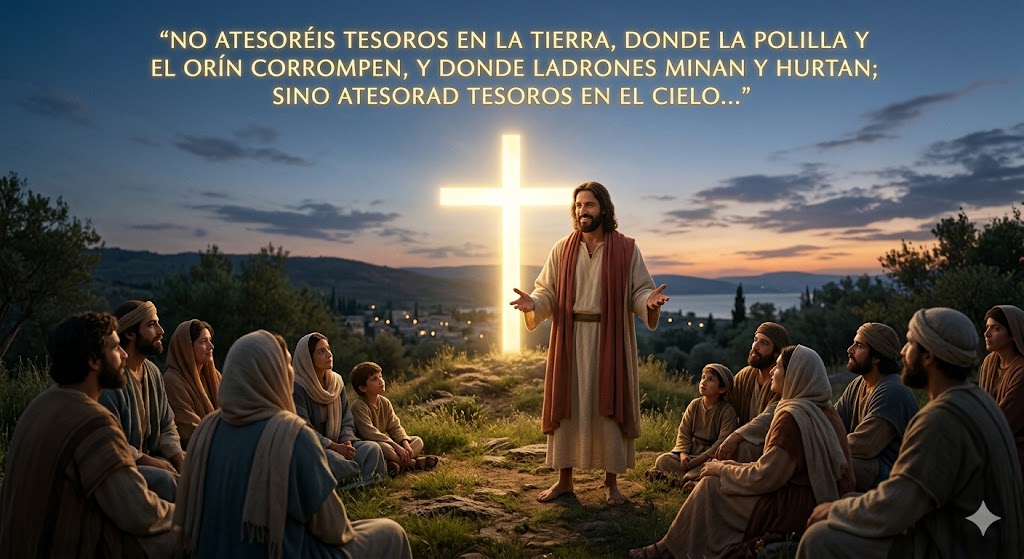 “No atesoréis tesoros en la tierra”