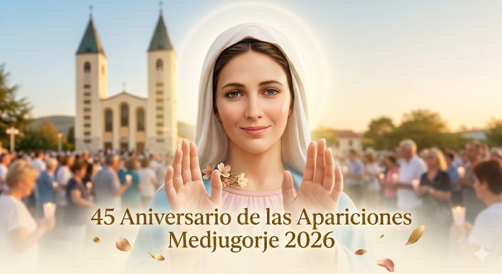 Hoy es el aniversario oficial de los 45 años de apariciones de la Virgen como la Reina de la Paz