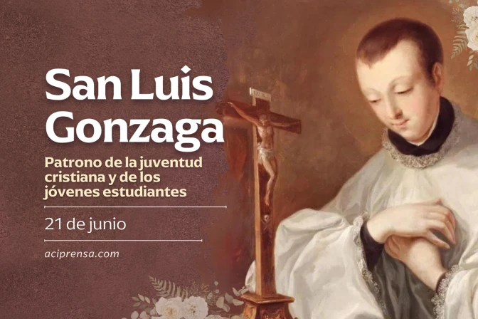 Hoy celebramos a San Luis Gonzaga, hijo ejemplar y patrono de la juventud Hoy celebramos a San Luis Gonzaga, hijo ejemplar y patrono de la juventud