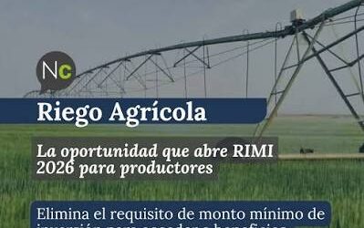 Riego agrícola: La oportunidad que abre RIMI 2026 para productores Riego agrícola: La oportunidad que abre RIMI 2026 para productores