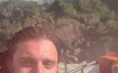 Futbolista italiano eligió las Cataratas del Iguazú para sus vacaciones y compartió su experiencia con el mundo