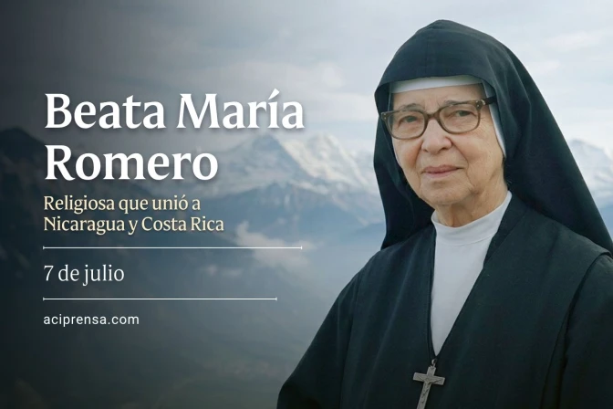 Hoy 7 de julio recordamos a la Beata María Romero, la religiosa que unió a Nicaragua y Costa Rica