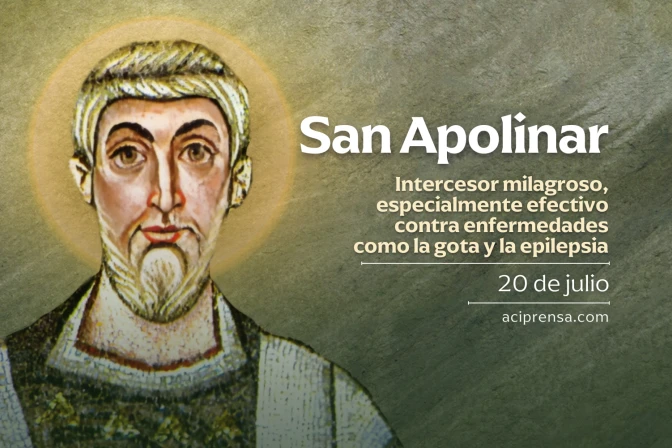 Hoy 20 de julio celebramos a San Apolinar, mártir, el tenaz obispo de Rávena Hoy 20 de julio celebramos a San Apolinar, mártir, el tenaz obispo de Rávena