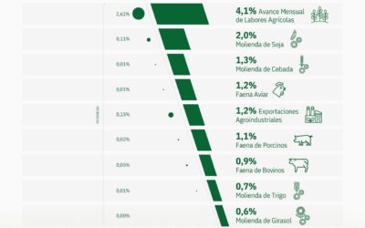 La actividad de la cadena agropecuaria creció 3% en junio y alcanzó un nuevo máximo histórico La actividad de la cadena agropecuaria creció 3% en junio y alcanzó un nuevo máximo histórico