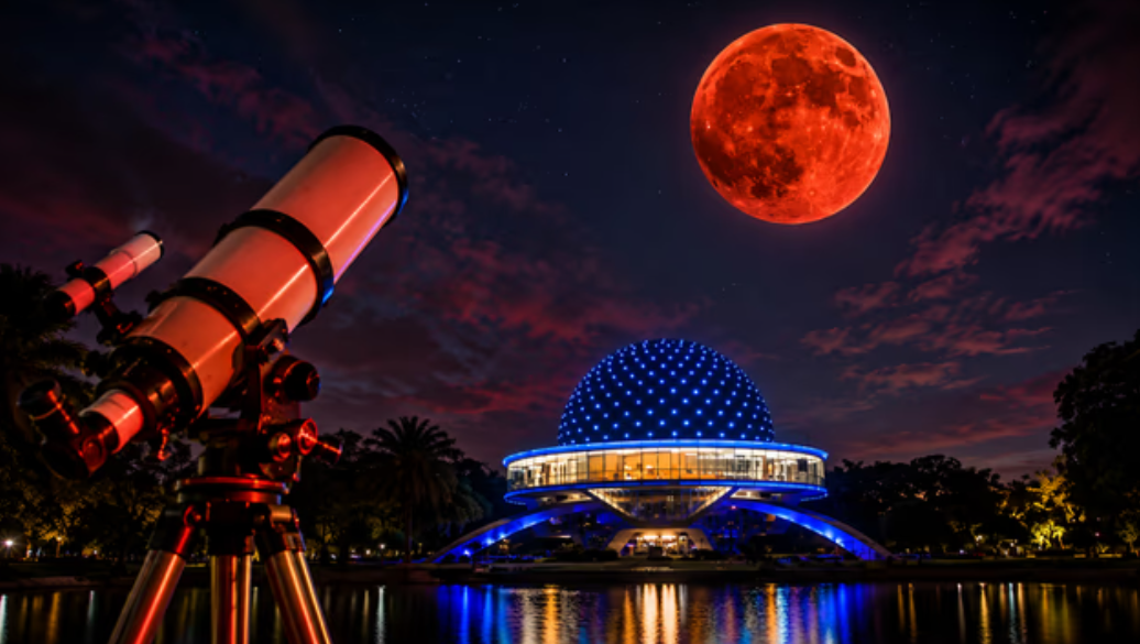 Luna de Sangre sobre Buenos Aires: cómo y dónde disfrutar gratis el impactante eclipse con telescopios y show de mapping