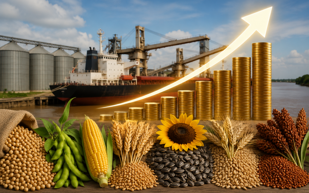 El aporte de las principales cadenas del agro en derechos de exportación ascendería a US$ 4.613 millones en 2026