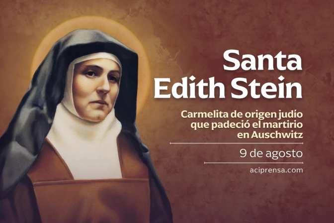 Hoy celebramos a Santa Edith Stein, carmelita de origen judío, víctima del nazismo Hoy celebramos a Santa Edith Stein, carmelita de origen judío, víctima del nazismo