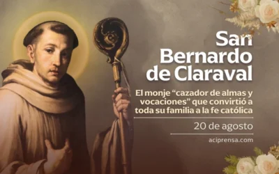 Hoy celebramos a San Bernardo de Claraval, el santo que convirtió a toda su familia, se hicieron religiosos, y también renovó la actividad monástica Hoy celebramos a San Bernardo de Claraval, el santo que convirtió a toda su familia, se hicieron religiosos, y también renovó la actividad monástica
