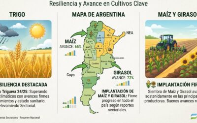 El trigo se mantiene firme ante las inclemencias climáticas mientras avanzan la siembra de maíz y girasol