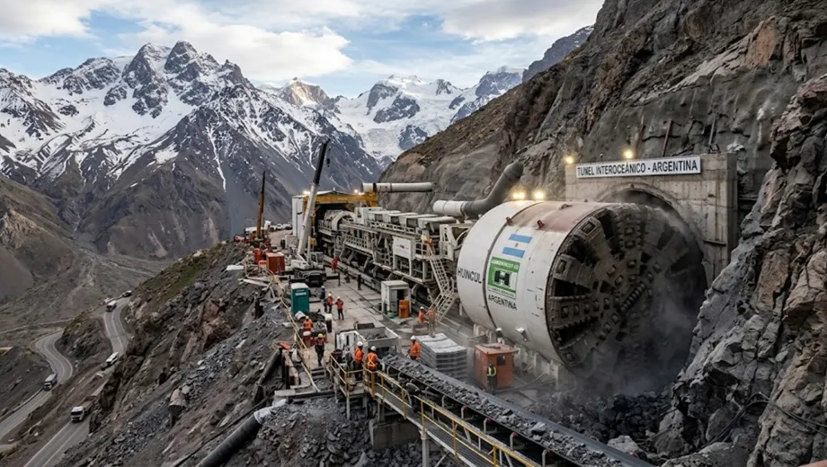 La mega tuneladora de alta tecnología que perforará la Cordillera de los Andes para unir San Juan con Chile