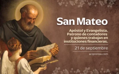 Hoy 21 de septiembre celebramos la fiesta de San Mateo, apóstol y evangelista