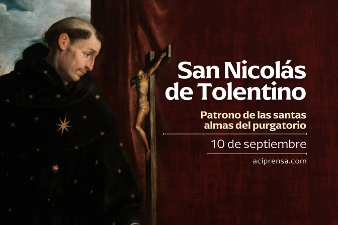 Hoy 10 de septiembre celebramos a San Nicolás de Tolentino, intercesor de las almas del purgatorio