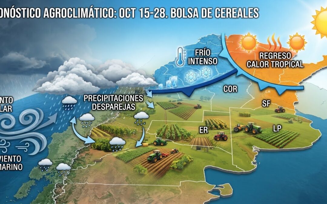 Clima agrícola: prevén precipitaciones desparejas y marcada volatilidad térmica