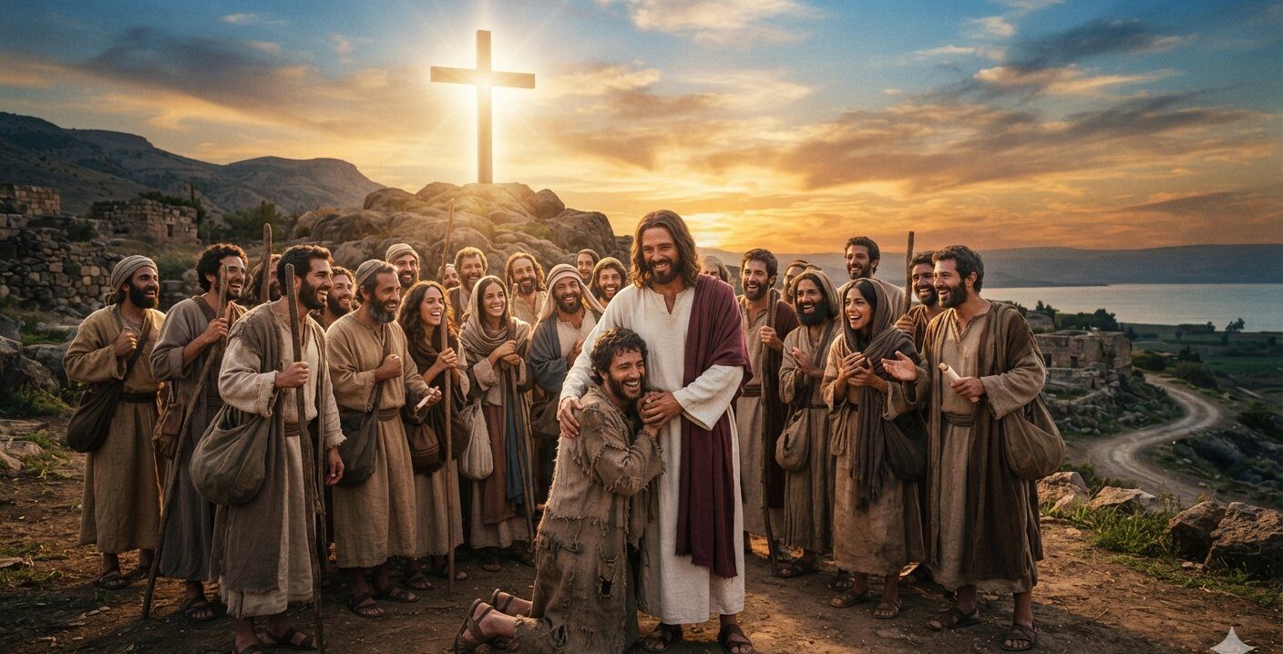 Job reconoce la grandeza divina ante el sufrimiento y los discípulos celebran la alegría del Reino anunciando el Evangelio.braz Job reconoce la grandeza divina ante el sufrimiento y los discípulos celebran la alegría del Reino anunciando el Evangelio.braz