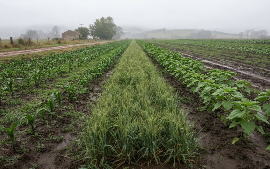 Las bajas temperaturas y la escasa radiación condicionan la evolución de los cultivos en el área agrícola