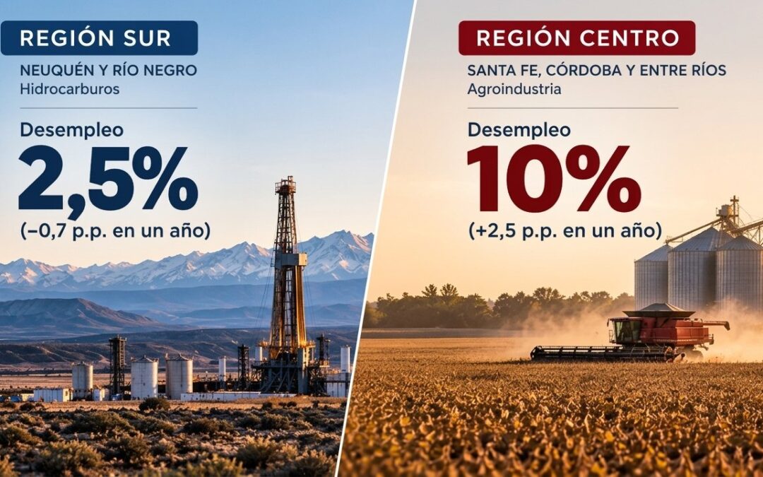 Desempleo dispar y desaceleración económica: el informe de la Universidad Austral expone las profundas brechas regionales de la Argentina