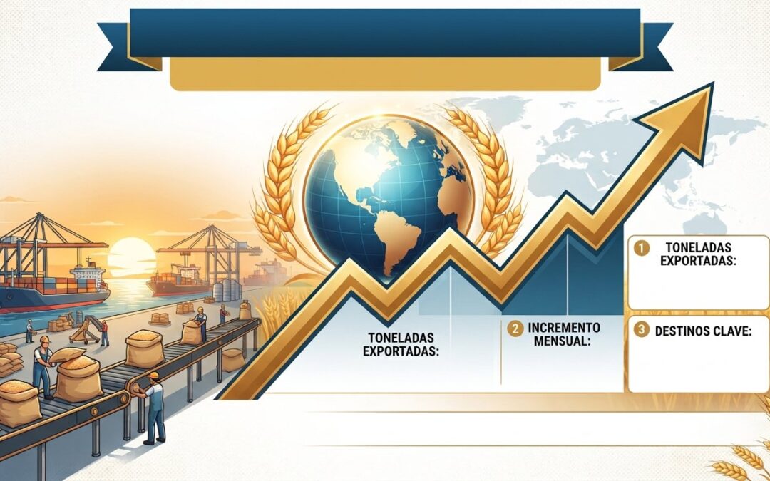 Septiembre récord para las exportaciones de trigo