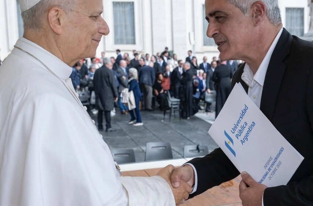 Las universidades le entregaron una carta al Papa contra el Gobierno por el incumplimiento de la Ley de Financiamiento