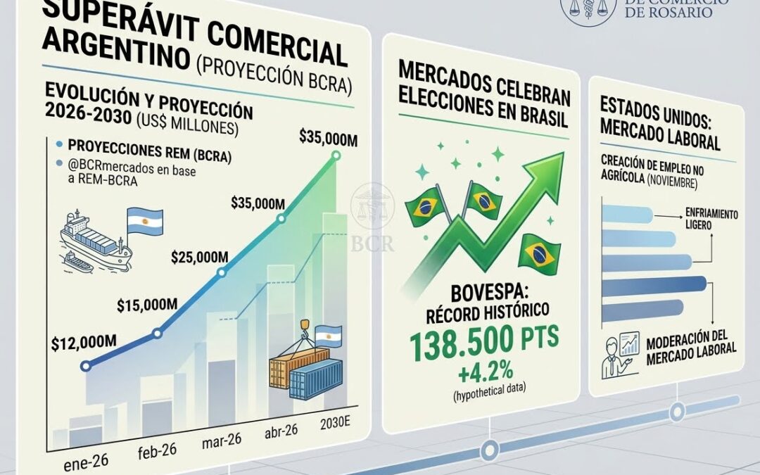 Mercados y expectativas: mejora el frente externo argentino, Brasil reacciona a las elecciones y EE.UU. modera su mercado laboral