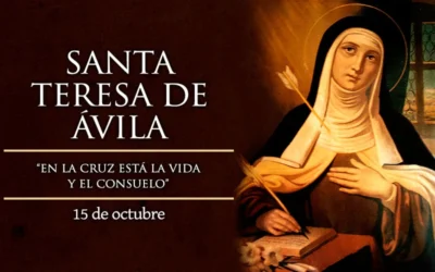 Hoy 15 de octubre se celebra a Santa Teresa de Jesús, la primera mujer proclamada Doctora de la Iglesia Hoy 15 de octubre se celebra a Santa Teresa de Jesús, la primera mujer proclamada Doctora de la Iglesia