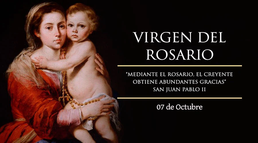 Hoy 7 de octubre celebramos la Fiesta de la Virgen del Rosario y también la victoria del rezo del rosario Hoy 7 de octubre celebramos la Fiesta de la Virgen del Rosario y también la victoria del rezo del rosario