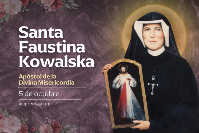 Hoy celebramos a Santa Faustina Kowalska, “Apóstol de la Divina Misericordia” Hoy celebramos a Santa Faustina Kowalska, “Apóstol de la Divina Misericordia”
