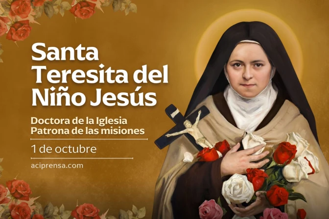 Hoy se celebra la fiesta de Santa Teresita del Niño Jesús, patrona universal de las misiones